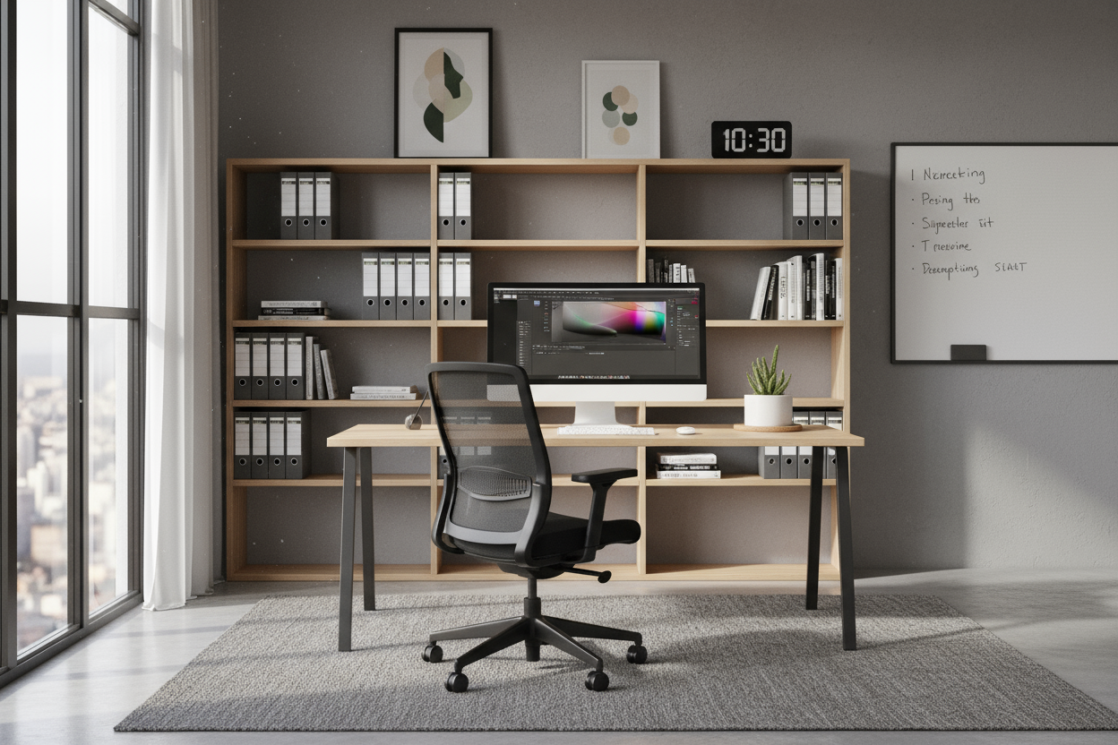 real photo of office